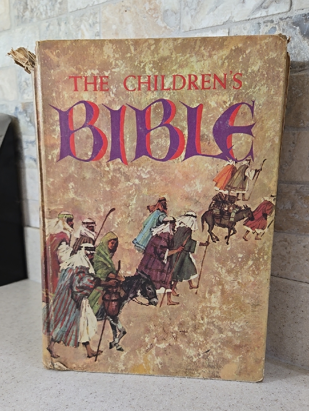 Vintage 1975 Golden Press The Childrens Bible Hardcover Book